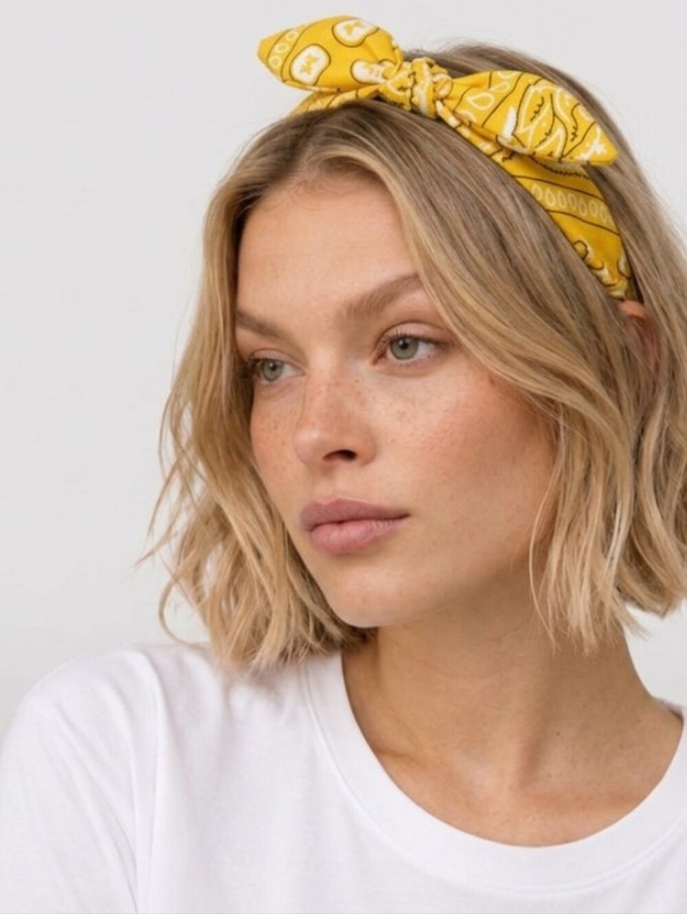 Yellow Bandana Knot Headband - Women Accessories